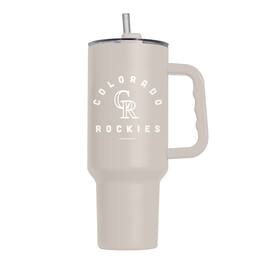 Logo Brands - Colorado Rockies 40oz. Sand Soft Touch Tumbler - Multicolor