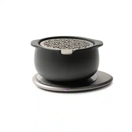 Front. OHOM - Jun Self-heating Diffuser Set - Black.