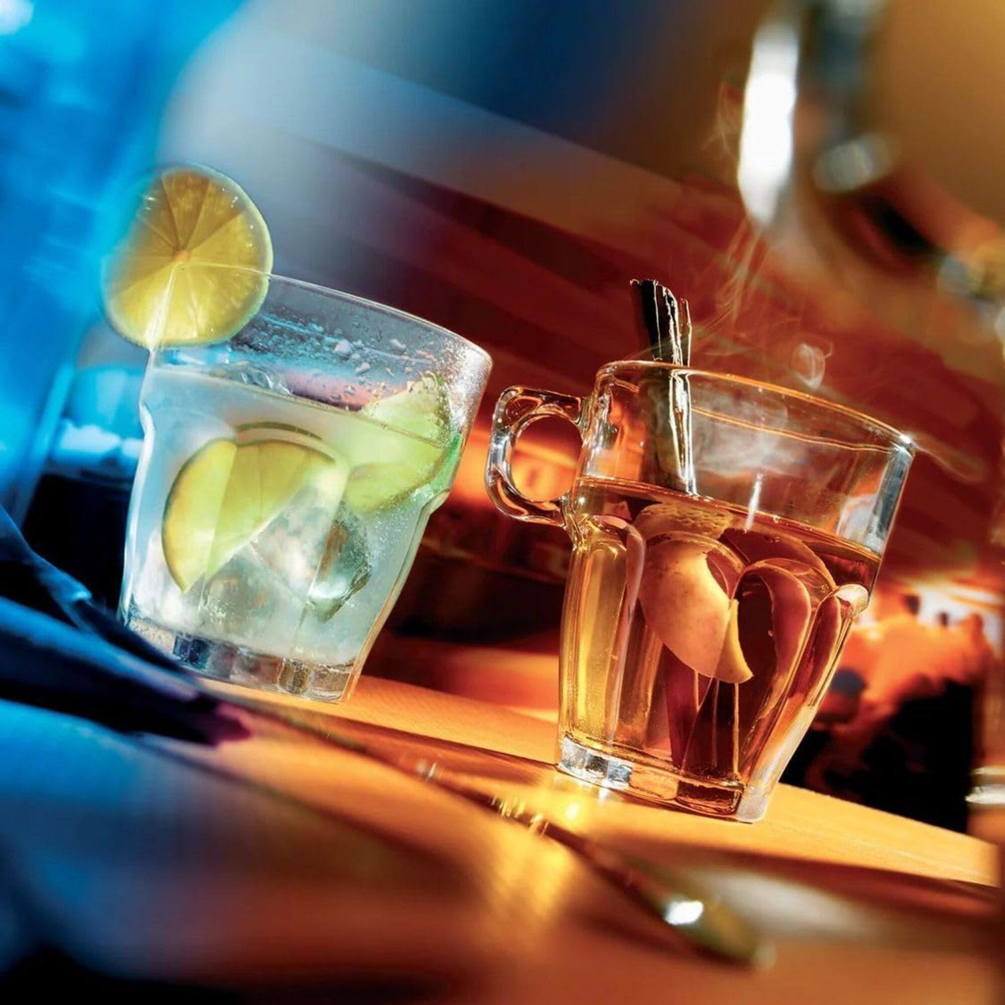 Alt View 1. Bormioli Rocco - Bormioli Rocco Rock Bar Juice Glasses, Set of 6, 7.25 Oz Stackable Tumblers - Clear.