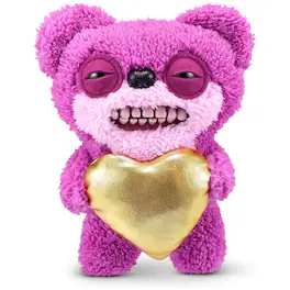 Fuggler - Gold Fuggs by ZURU Funny Ugly Monster, Plush, Collectible, Toy (Teddy Bear Nightmare - Heart) - Assorted Pre-Pack