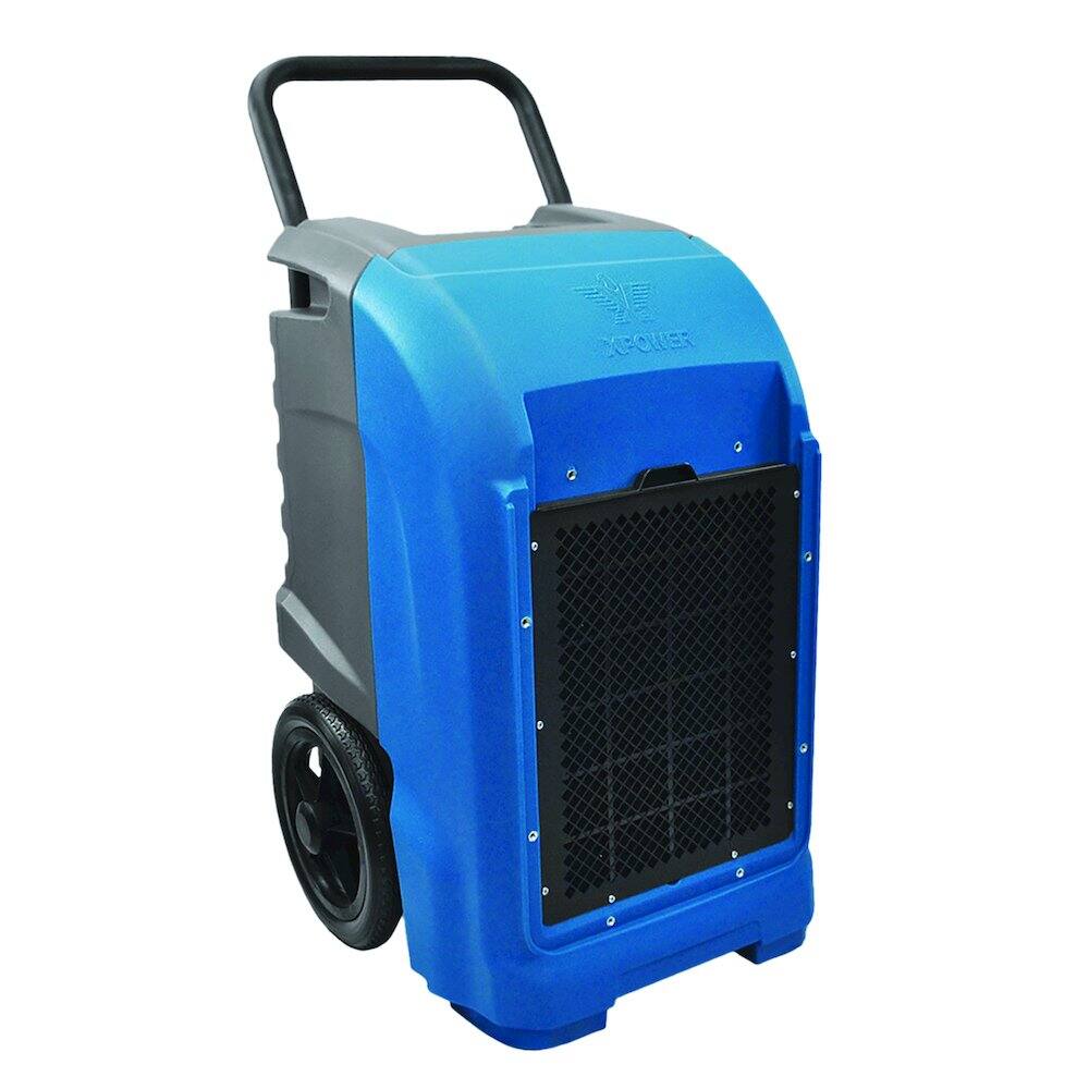 Alt View 8. XPOWER - 125-Pint Commercial Dehumidifier with Automatic Purge Pump and Drainage Hose - Blue.