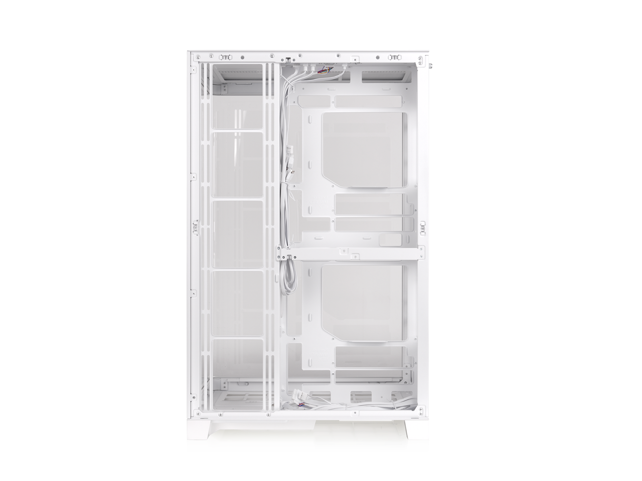Alt View 10. Thermaltake - CAPO X, Dual System Chassis, mATX/mITX, Curved TG - White.