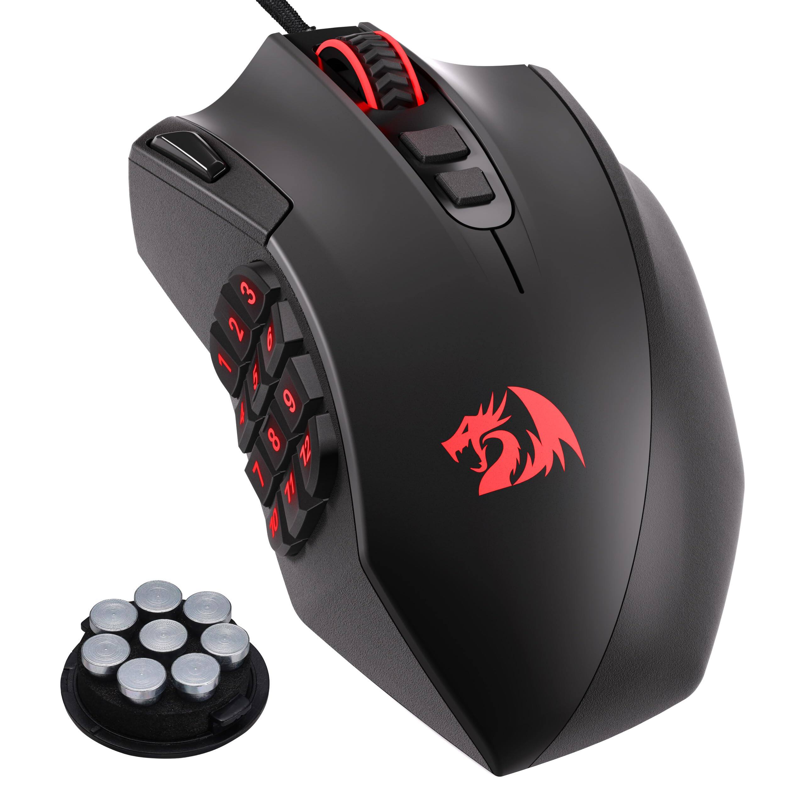 Front. Cedar Assembly - M921 Mmo Gaming Mouse High Precision Wired Rgb Mice W/18 Buttons 12 Side Macro Keys Software Supports... - Default.