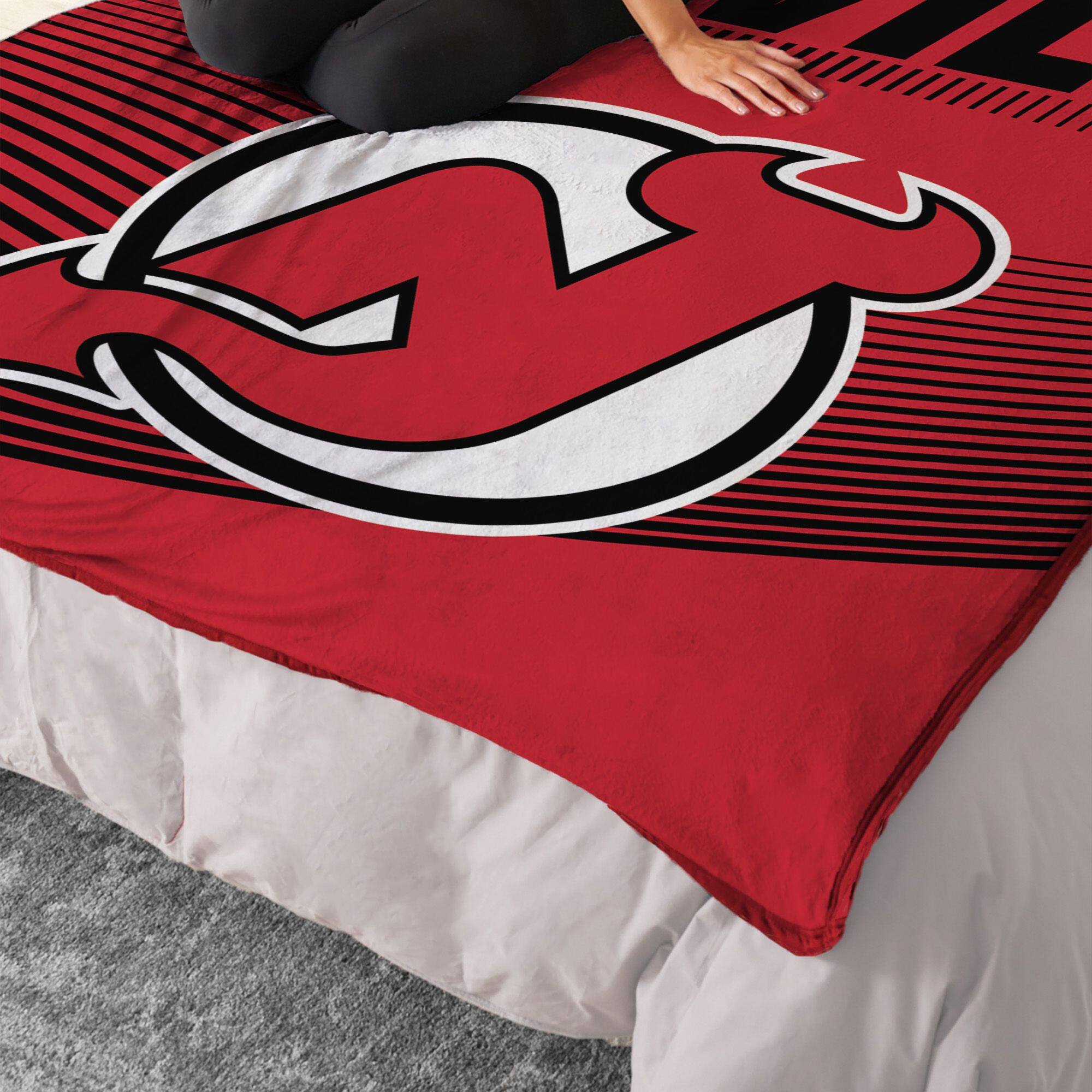 Alt View 1. Sweet Home Collection - NHL New Jersey Devils 60" x 80" Raschel Throw Blanket - Red.