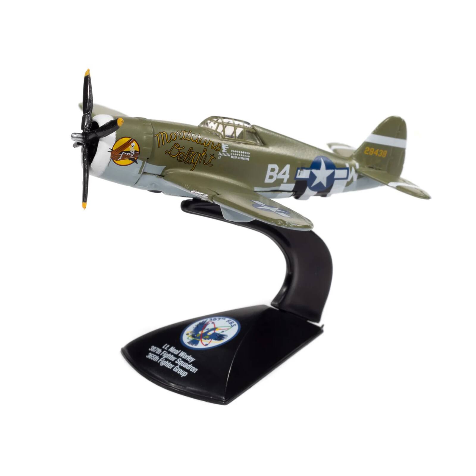 MUNICOLIA  
B4  
28438  
387th Lt. Neal 365th Fighter Fighter Worley Group Squadron  
F.B.S.