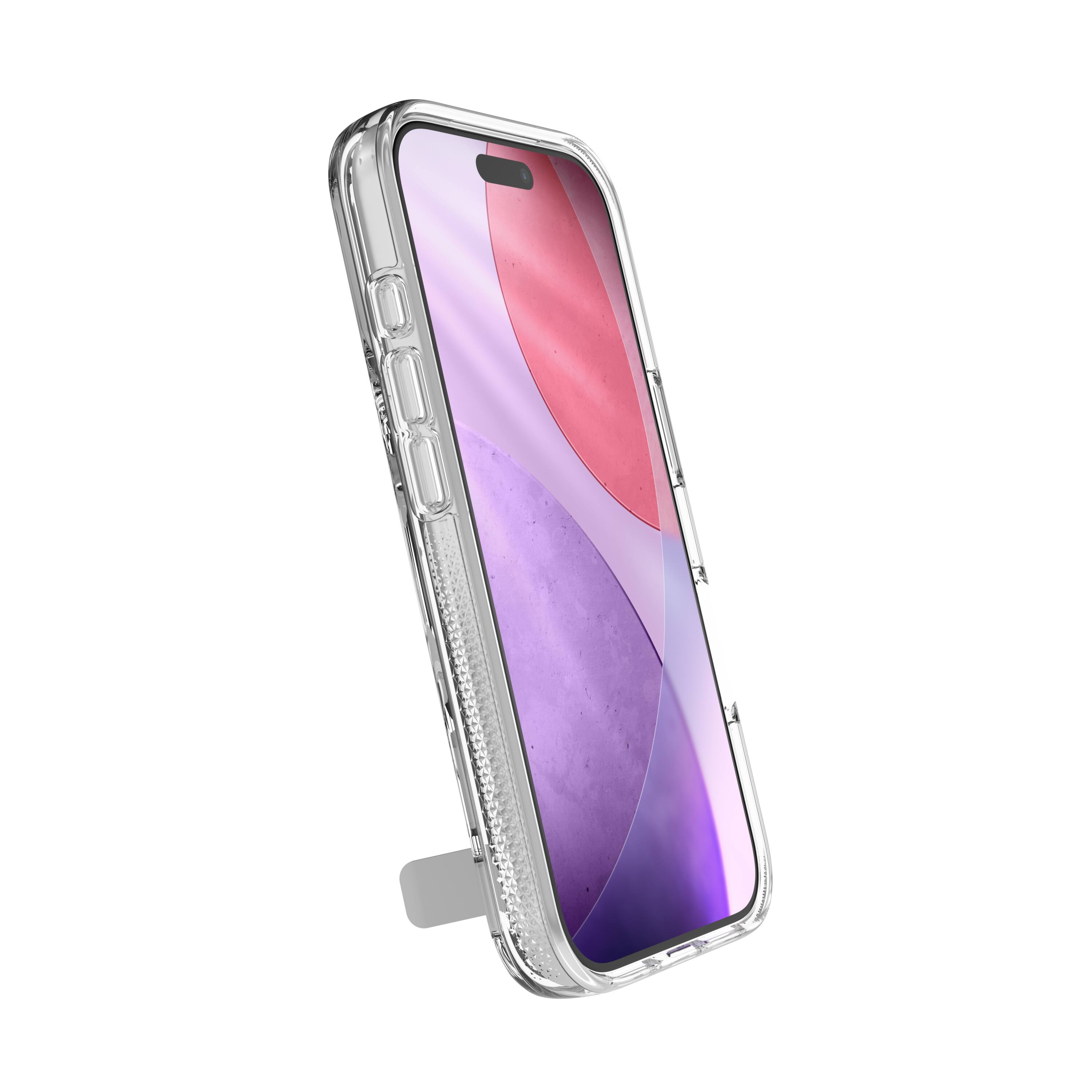 Alt View 19. ZAGG - Crystal Palace Snap MagSafe Compatible Case w/ Kickstand for Apple iPhone 17 Pro - Clear.