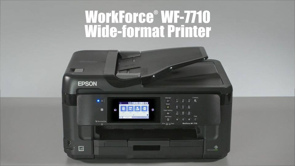 Epson Workforce Wf 7710 Wireless All In One Inkjet Printer Black Wf 7710 Best Buy 2424