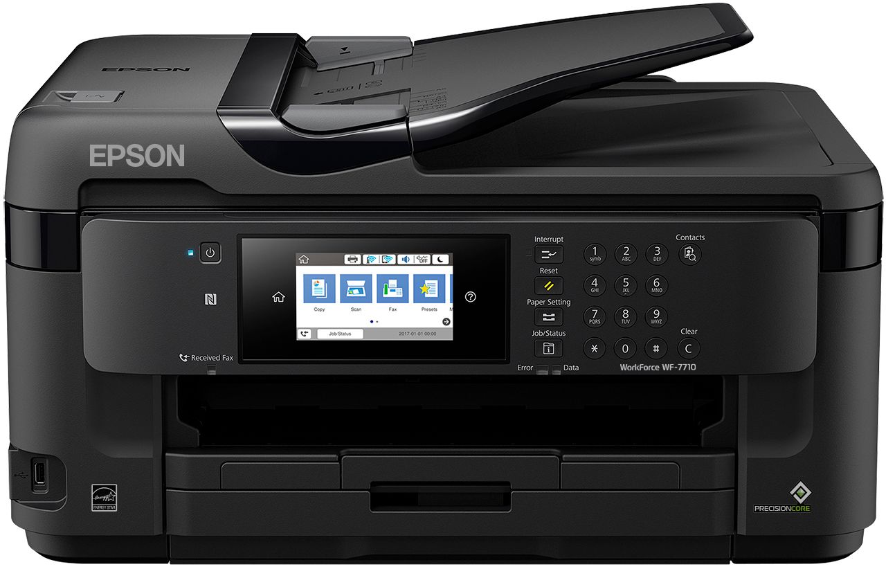 Best Buy: Epson WorkForce WF-7710 Wireless All-In-One Inkjet Printer Black WF  7710