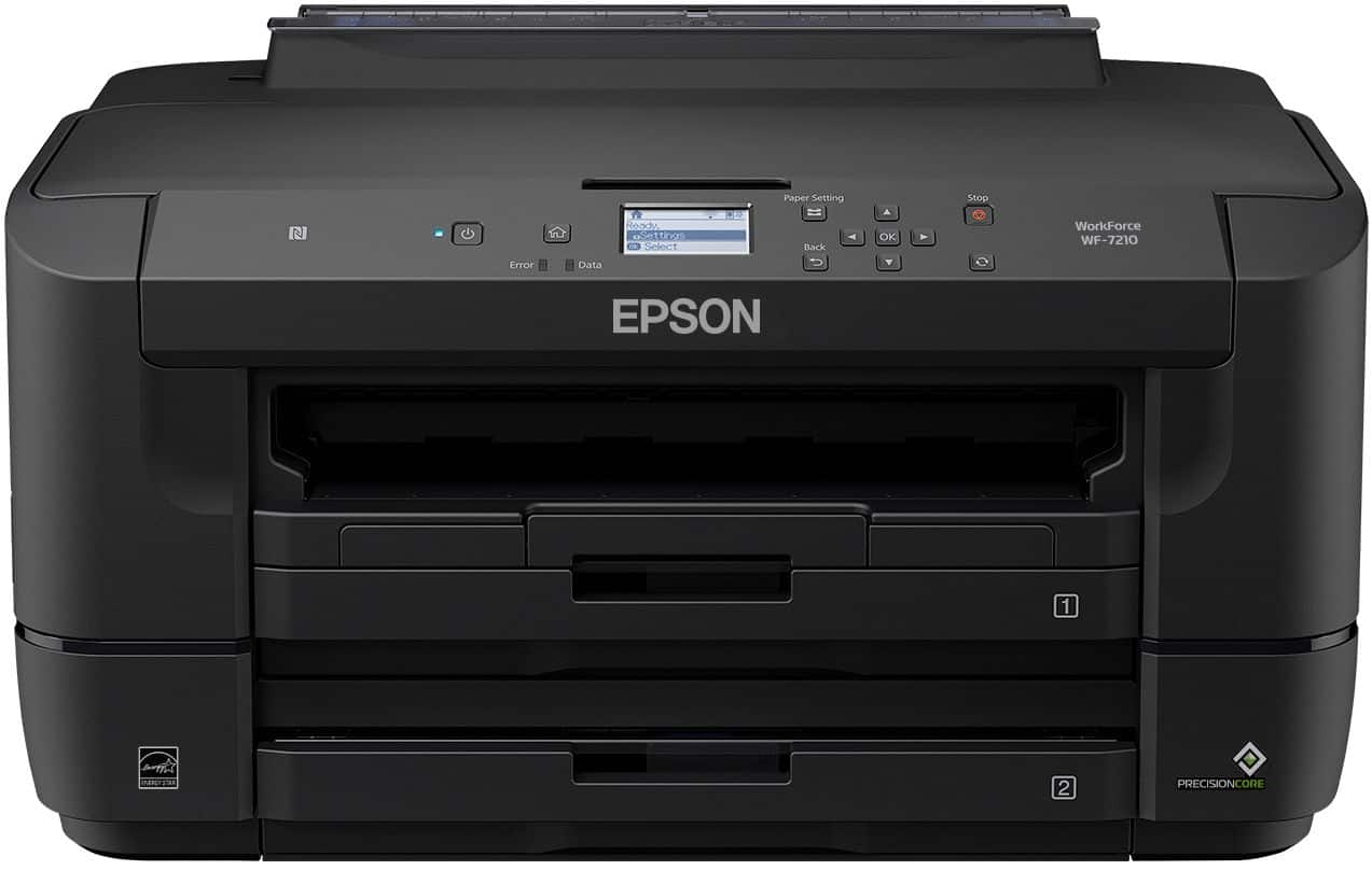 Alt View 1. Epson - WorkForce WF-7210 Wireless All-In-One Inkjet Printer - Black.