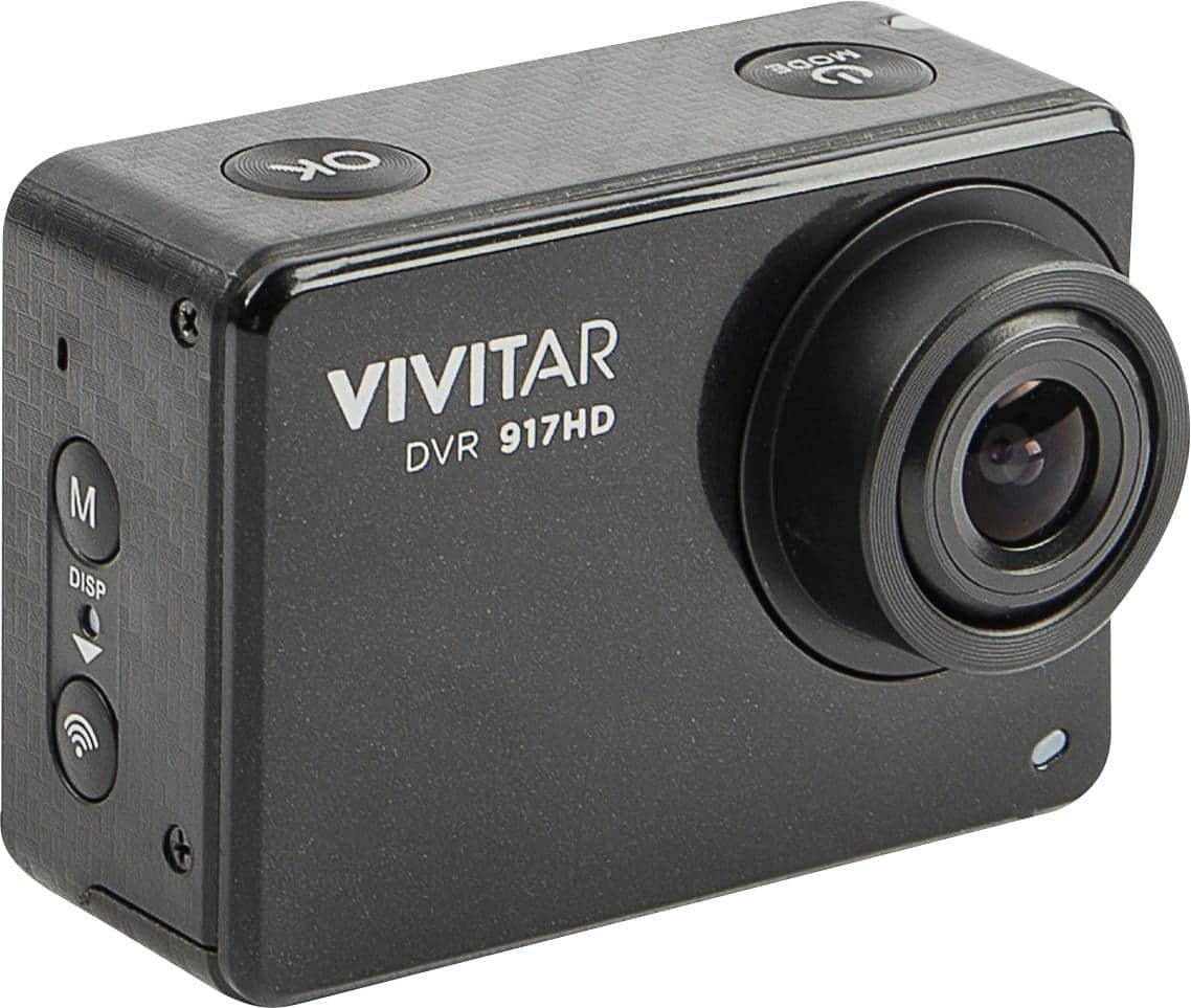 Angle. Vivitar - 4K Action Camera with Remote - Black.