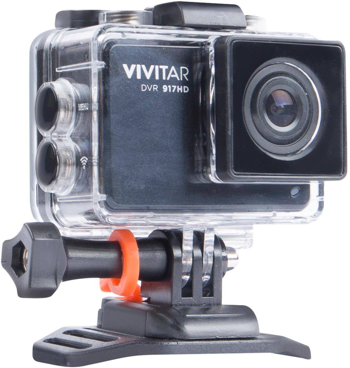 Alt View 12. Vivitar - 4K Action Camera with Remote - Black.