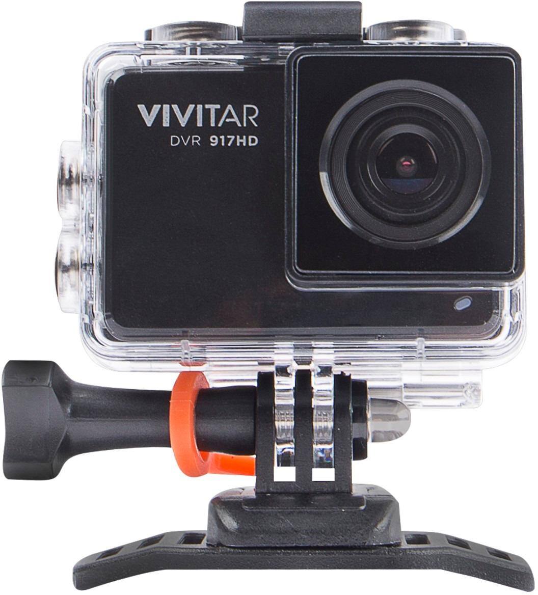 Alt View 2. Vivitar - 4K Action Camera with Remote - Black.