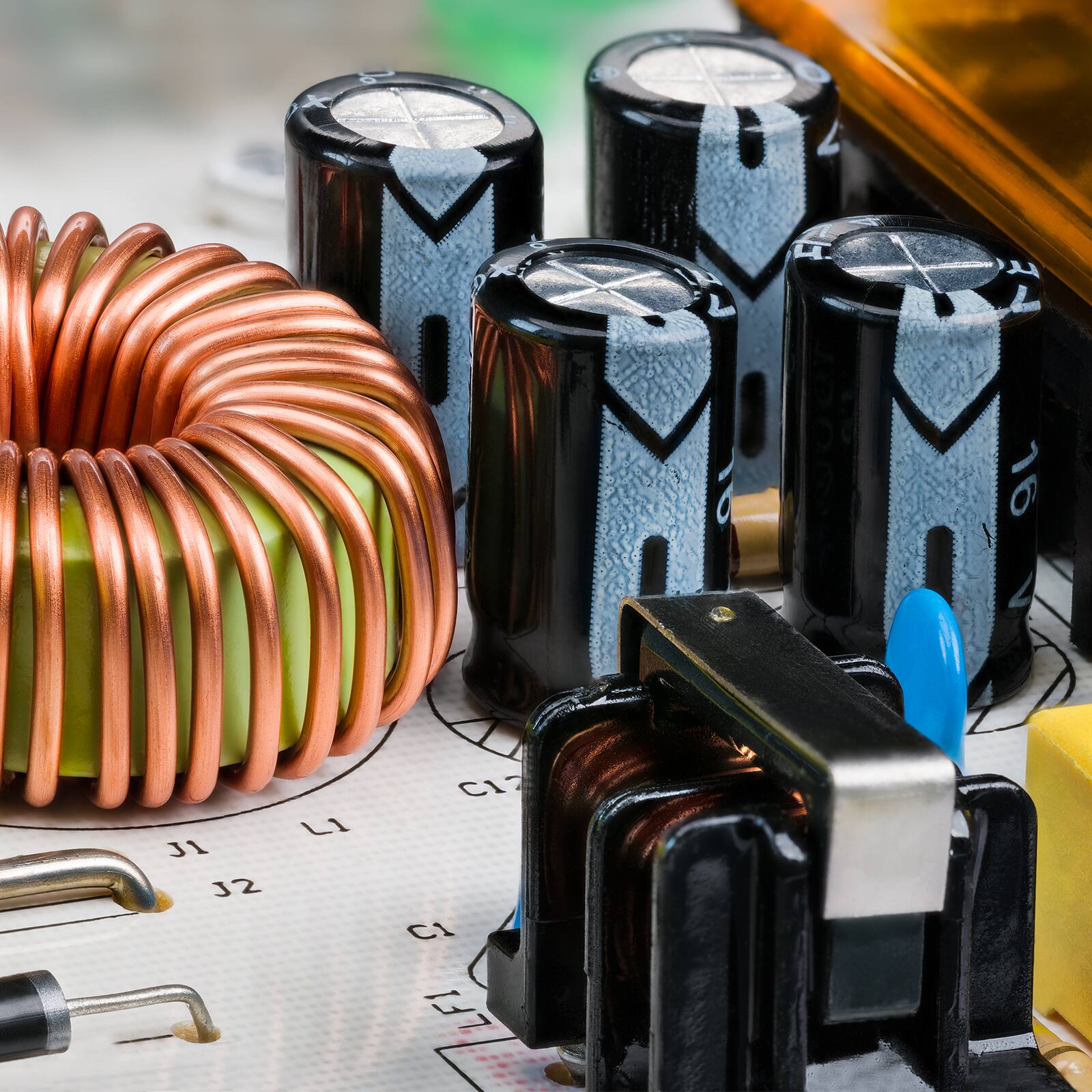 Alt View 3. Unique Bargains - 10uF 450V 13x20mm Electrolytic Capacitor, 105C High Temp Radial Leads, for TVs/LCDs/VCD, 24pcs - Black.