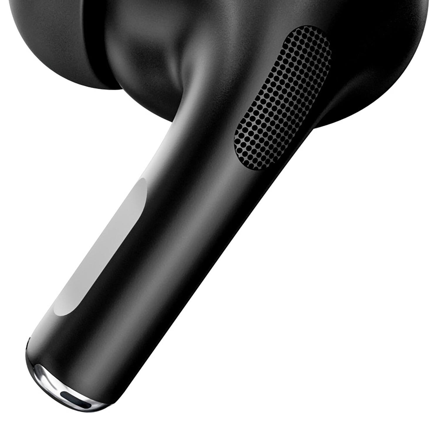 Back. RCA - WAVE-48 TWS Bluetooth In-Ear Earbuds, On-Ear Controls, ANC, Charging Case with Screen, 20 Hr Play Time - Black.