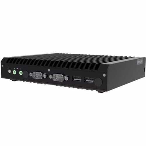 Lenovo - 12NH001NUT Edge IoT Gateway With Intel Atom Processor - Black