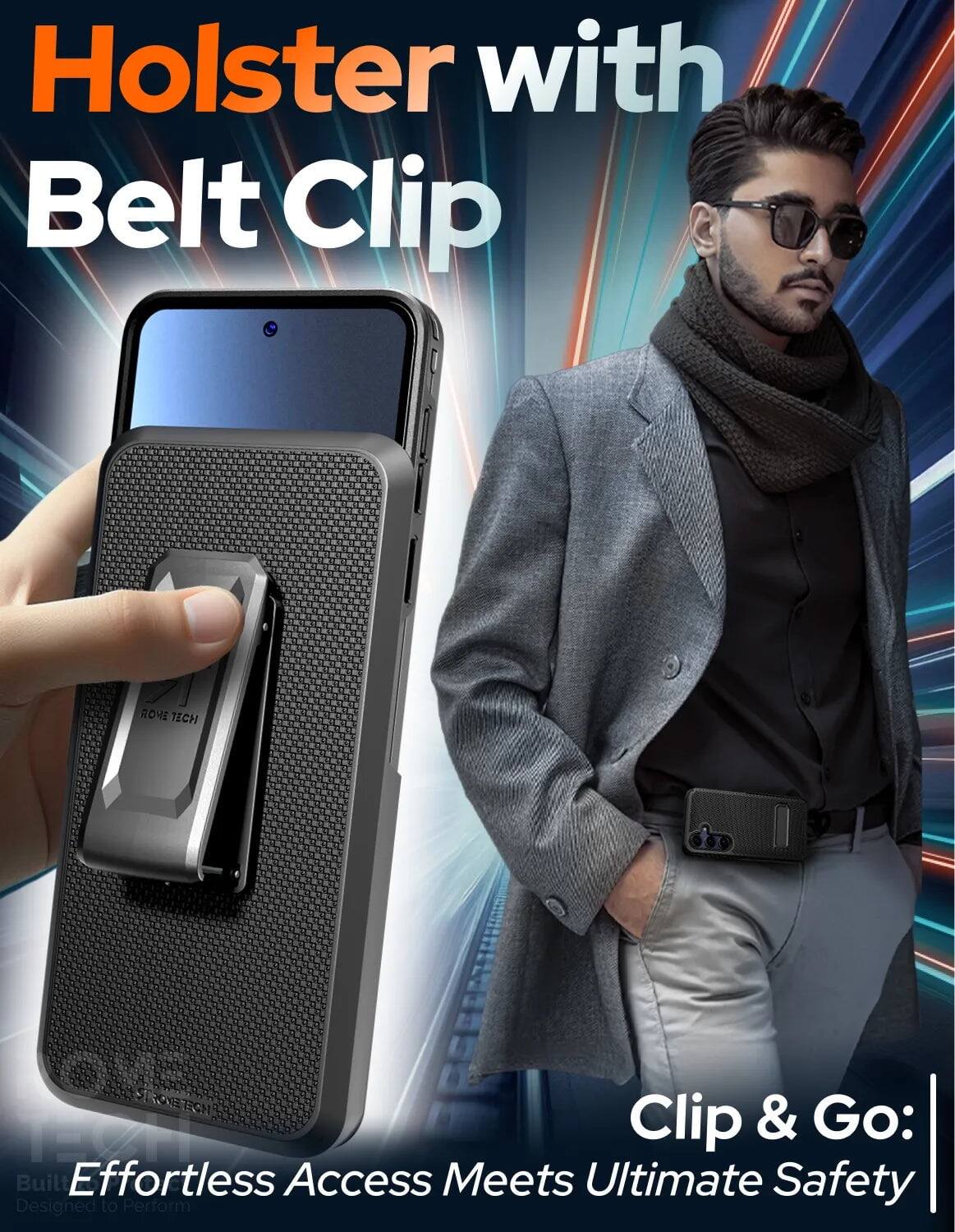 Holster with Belt Clip

Clip & Go: Effortless Access Meets Ultimate Safety

Built to Perform