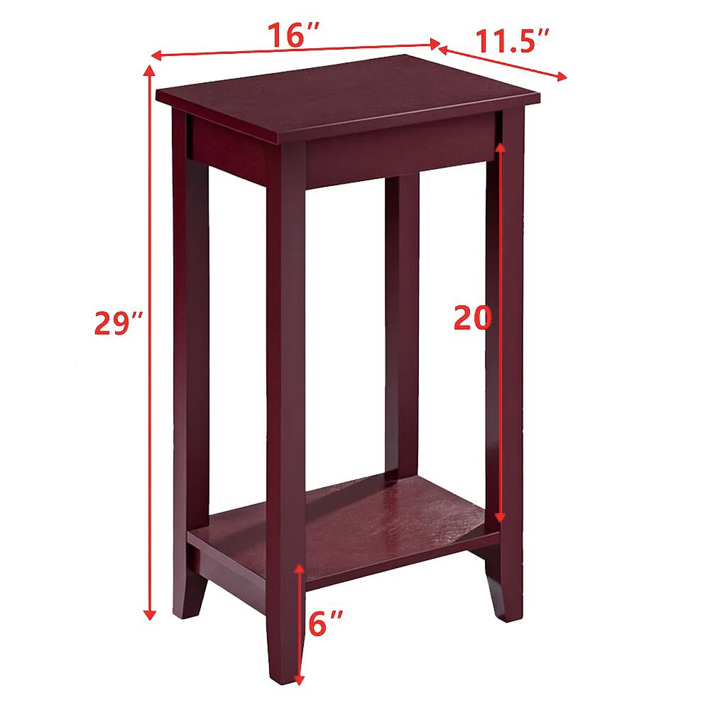 16" x 11.5"  
29" H  
20" W  
6"