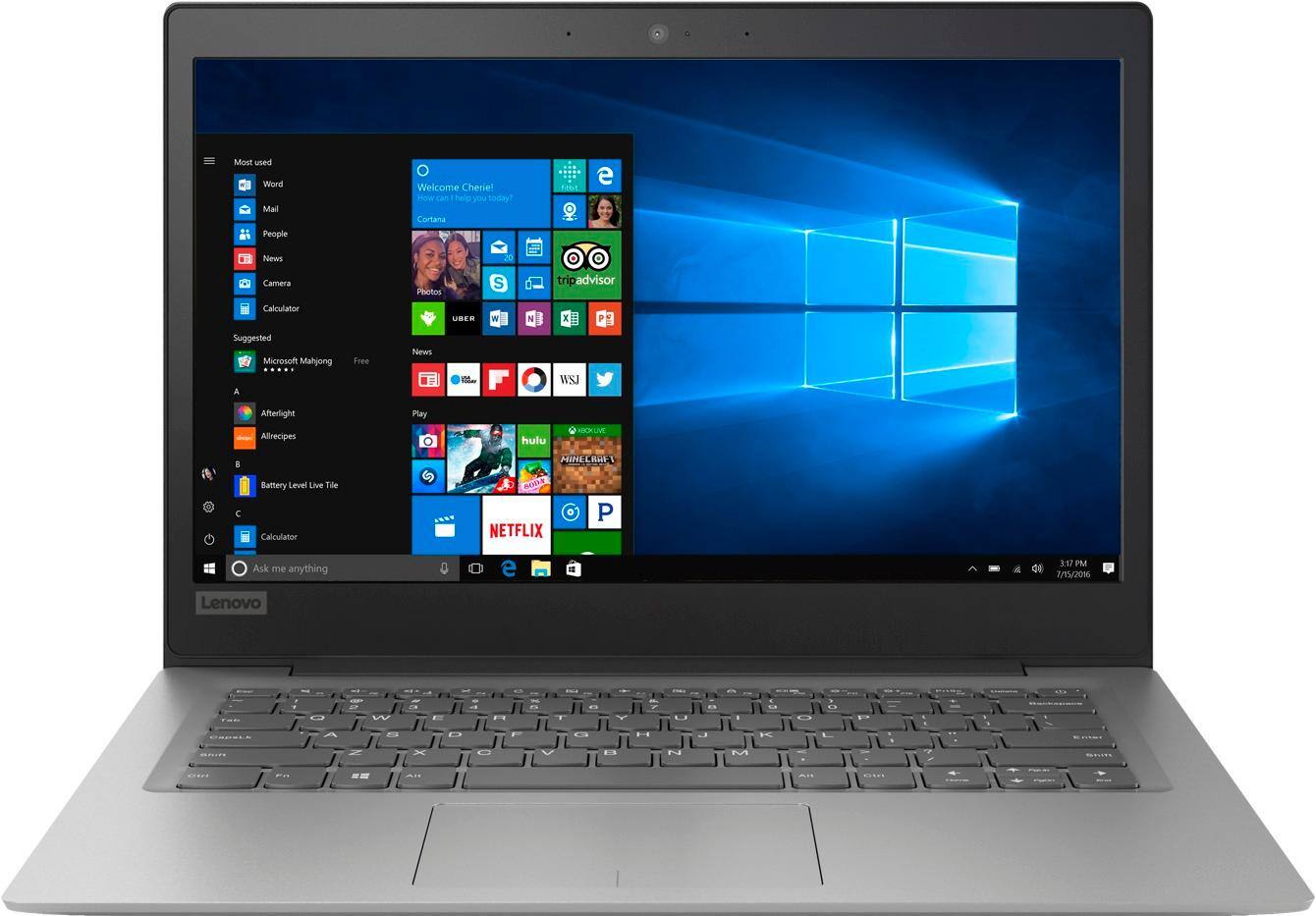 Alt View 11. Lenovo - 14" Laptop - Intel Celeron - 2GB Memory - 32GB eMMC Flash Memory - Mineral Gray.