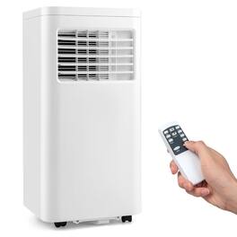 Resenkos - Air Conditioner, Cooler,8000 BTU(Ashrae) Portable Air Conditioner Cools 250 Sq.Ft-5000 BTU - White