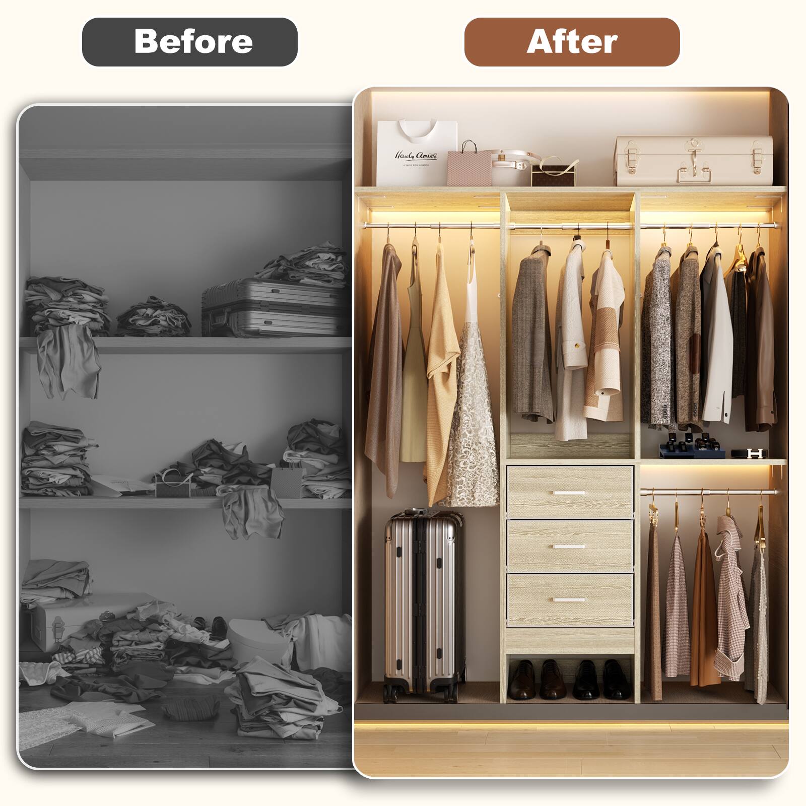 Before After
