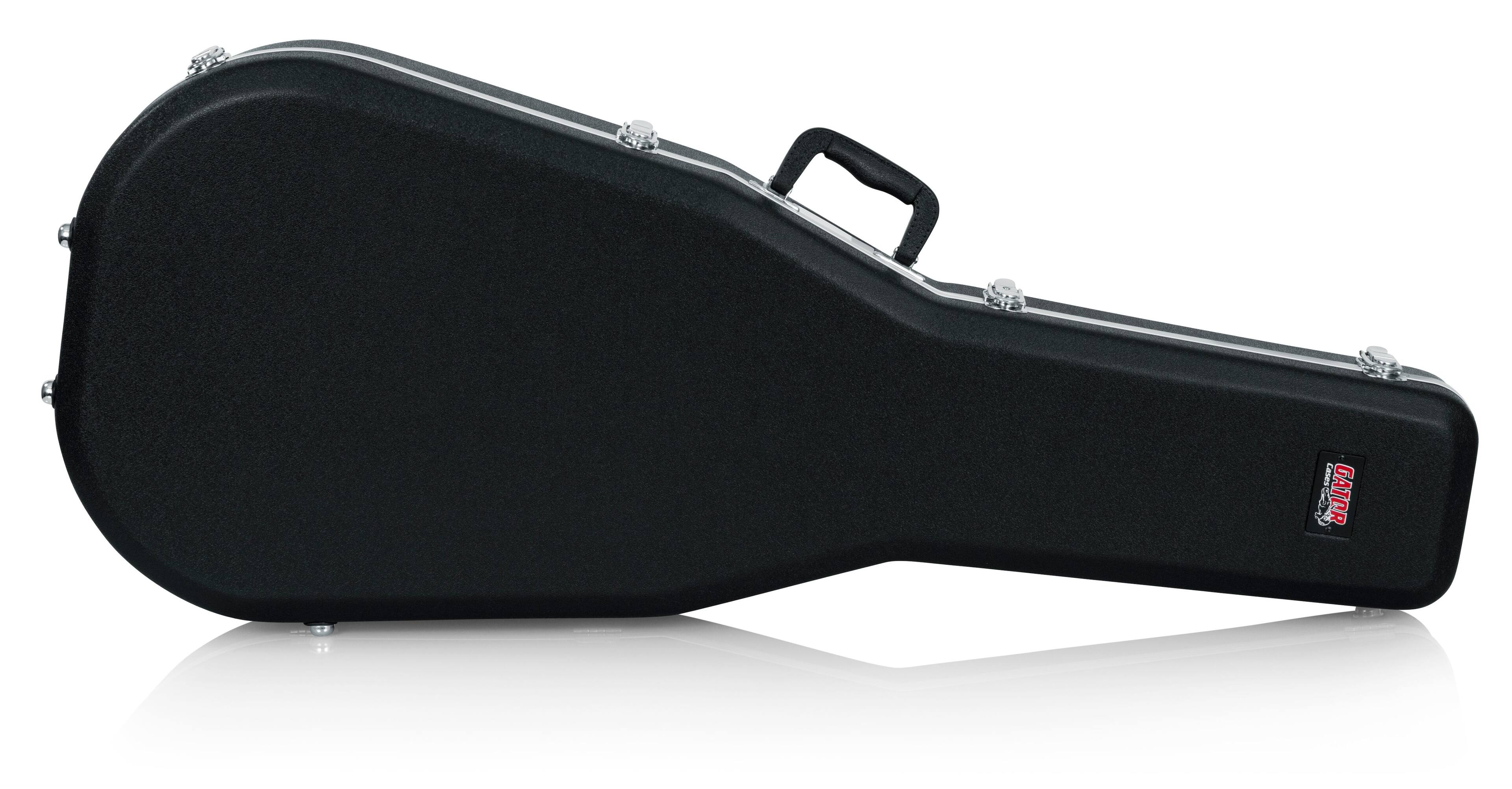 Gator Cases - Deluxe Molded Dreadnought Guitar Case - Black