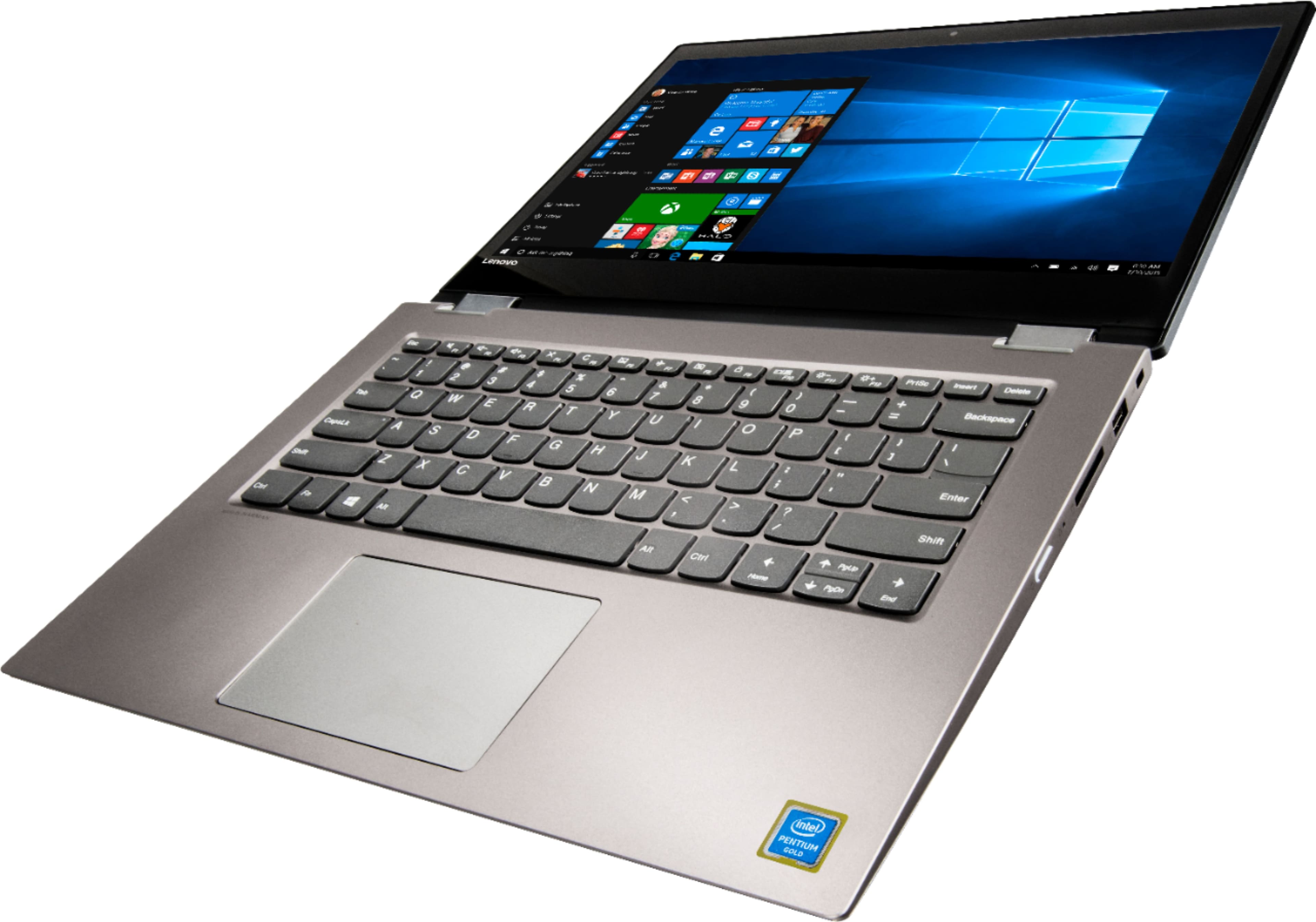 Alt View 14. Lenovo - 14" Touch-Screen Laptop - Intel Pentium - 4GB Memory - 500GB Hard Drive.