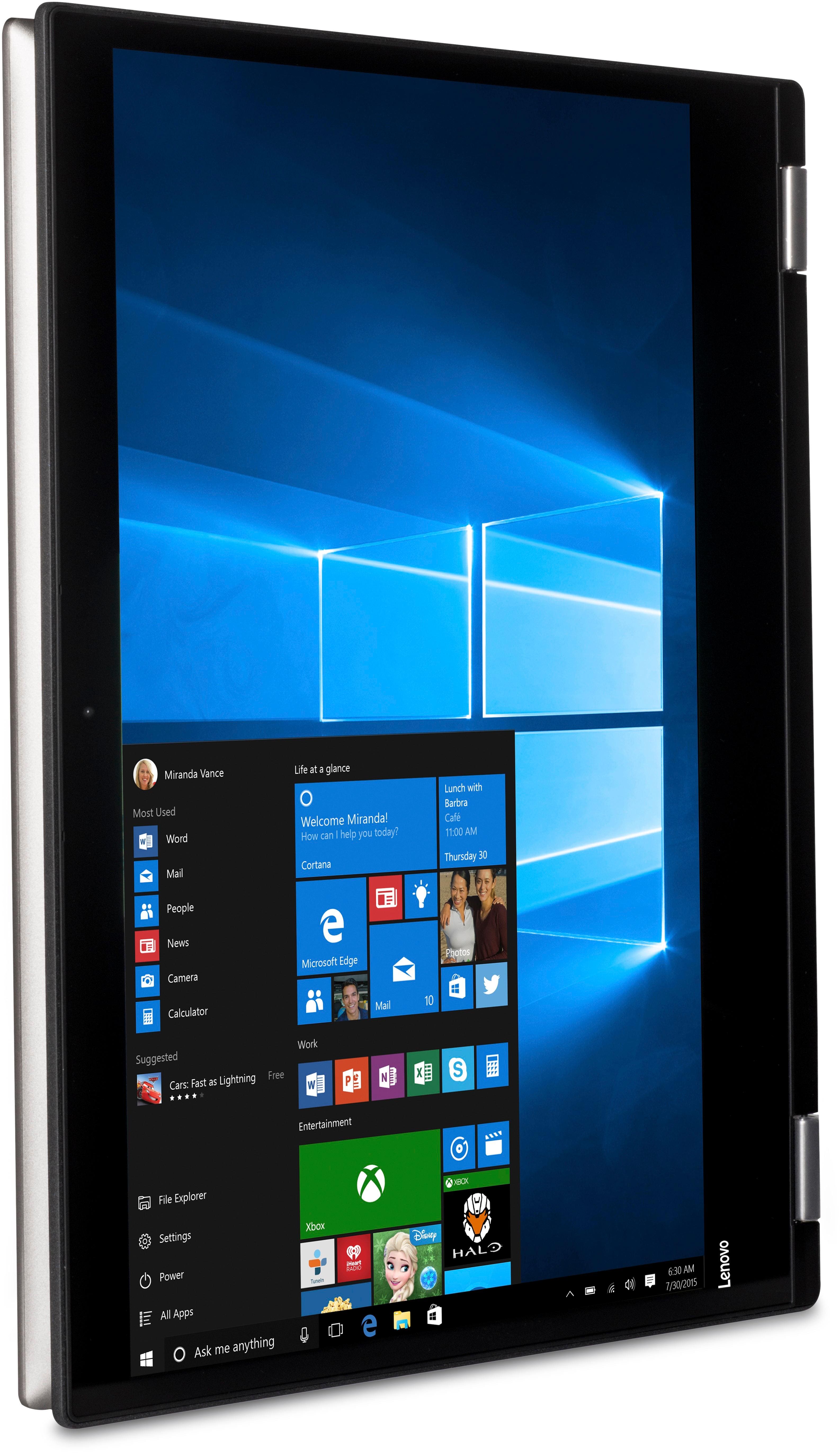 Alt View 15. Lenovo - 14" Touch-Screen Laptop - Intel Pentium - 4GB Memory - 500GB Hard Drive.