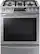 Front. Samsung - 5.8 Cu. Ft. Self-Cleaning Slide-In Gas Convection Range - Stainless Steel.