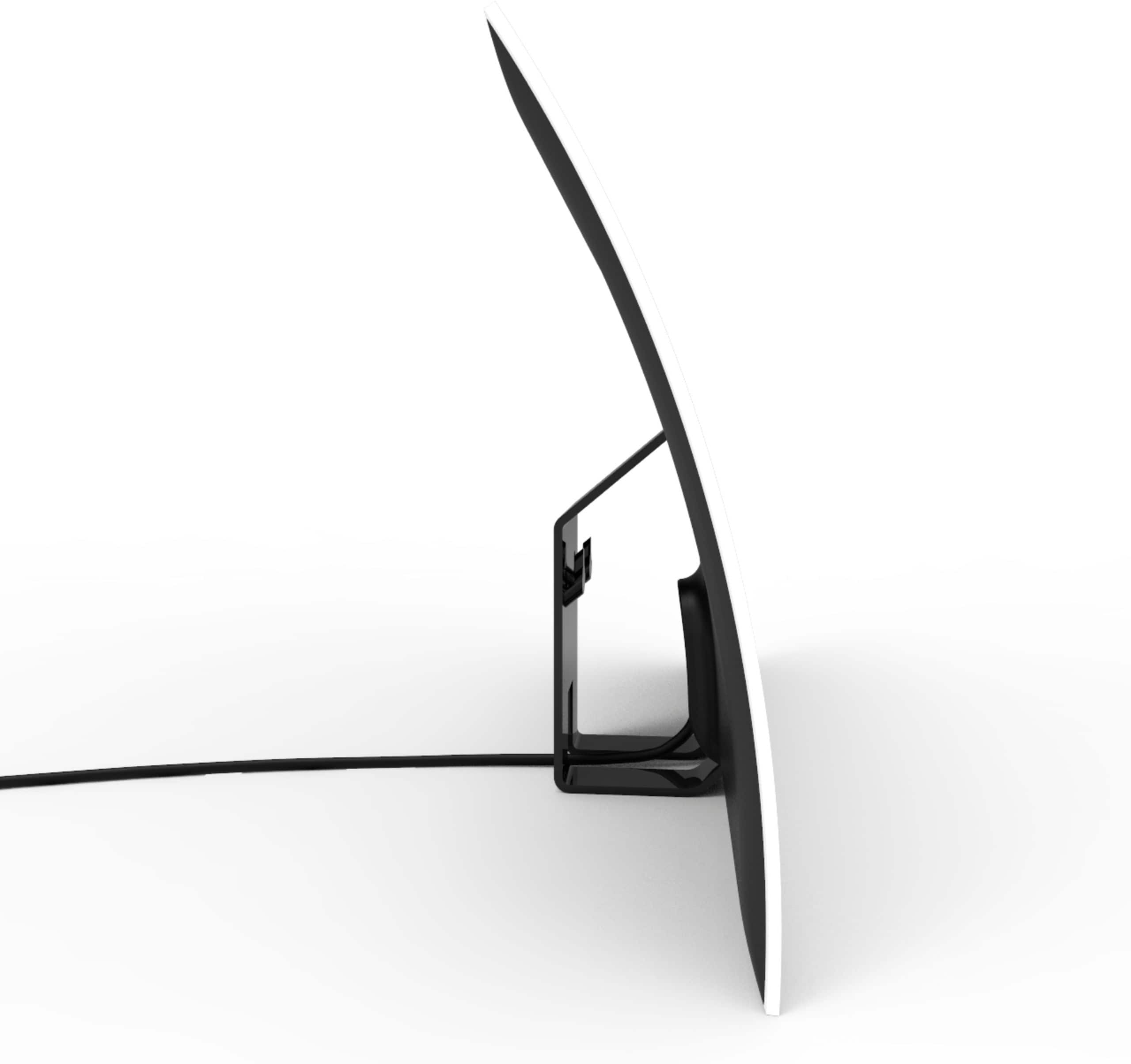 Alt View 14. Mohu - Arc Indoor Curved HDTV Antenna 40-Mile Range - White.