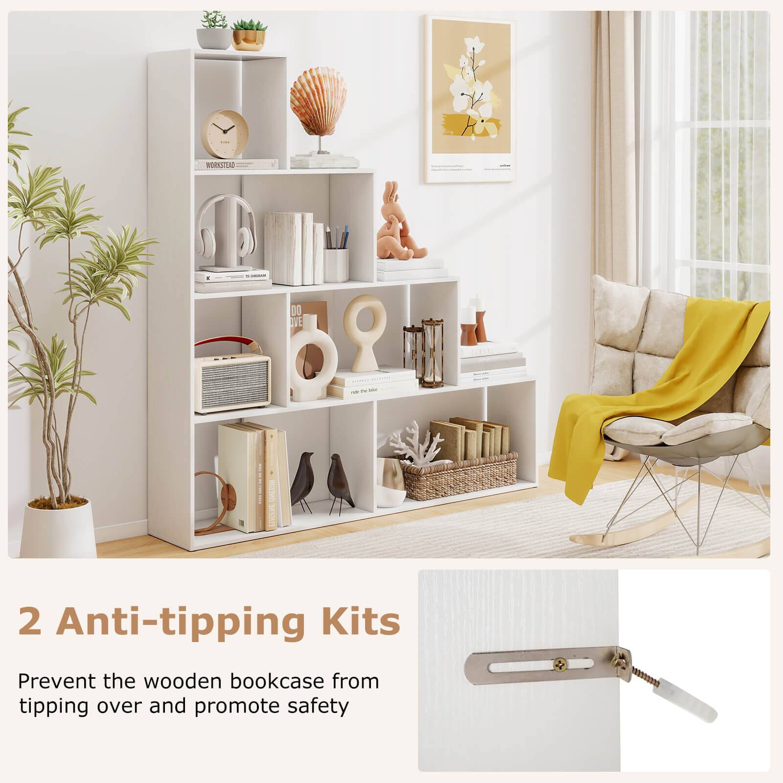 2 Anti-tipping Kits

Prevent the wooden bookcase from tipping over and promote safety