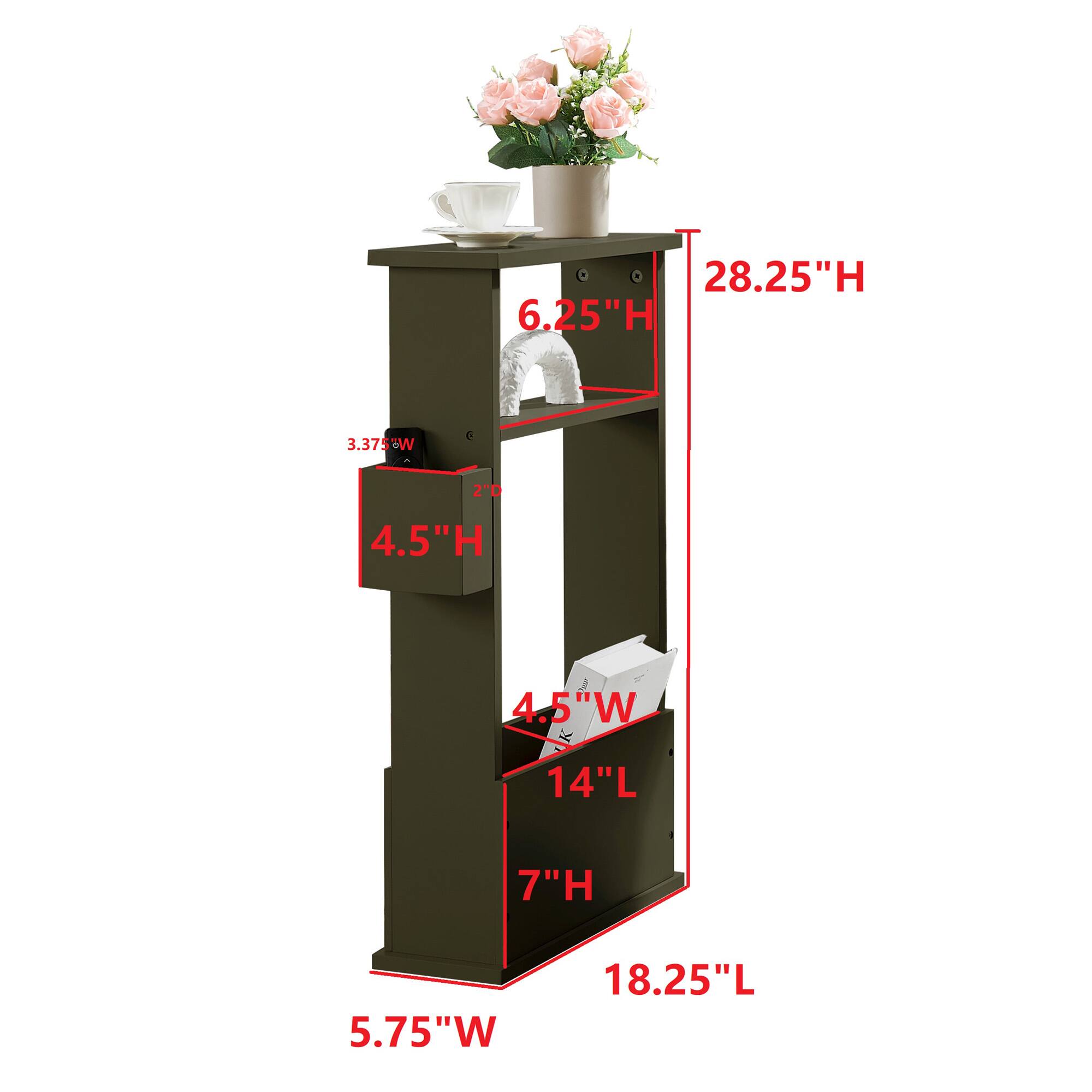 28.25"H  
6.25"H  
3.375"W  
2"D  
4.5"H  
4.5"W  
14"L  
7"H  
5.75"W  
18.25"L