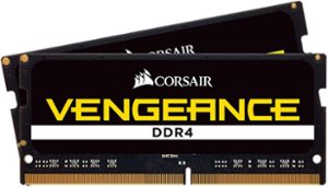 CORSAIR - VENGEANCE Series 16GB (2PK 8GB) 2400MHz DDR4 So-DIMM Laptop Memory - Black - Front_Zoom