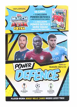 2021/2022 Topps UEFA Champions League Match Attax Extra Mega Tin | Power Defence - Blue
