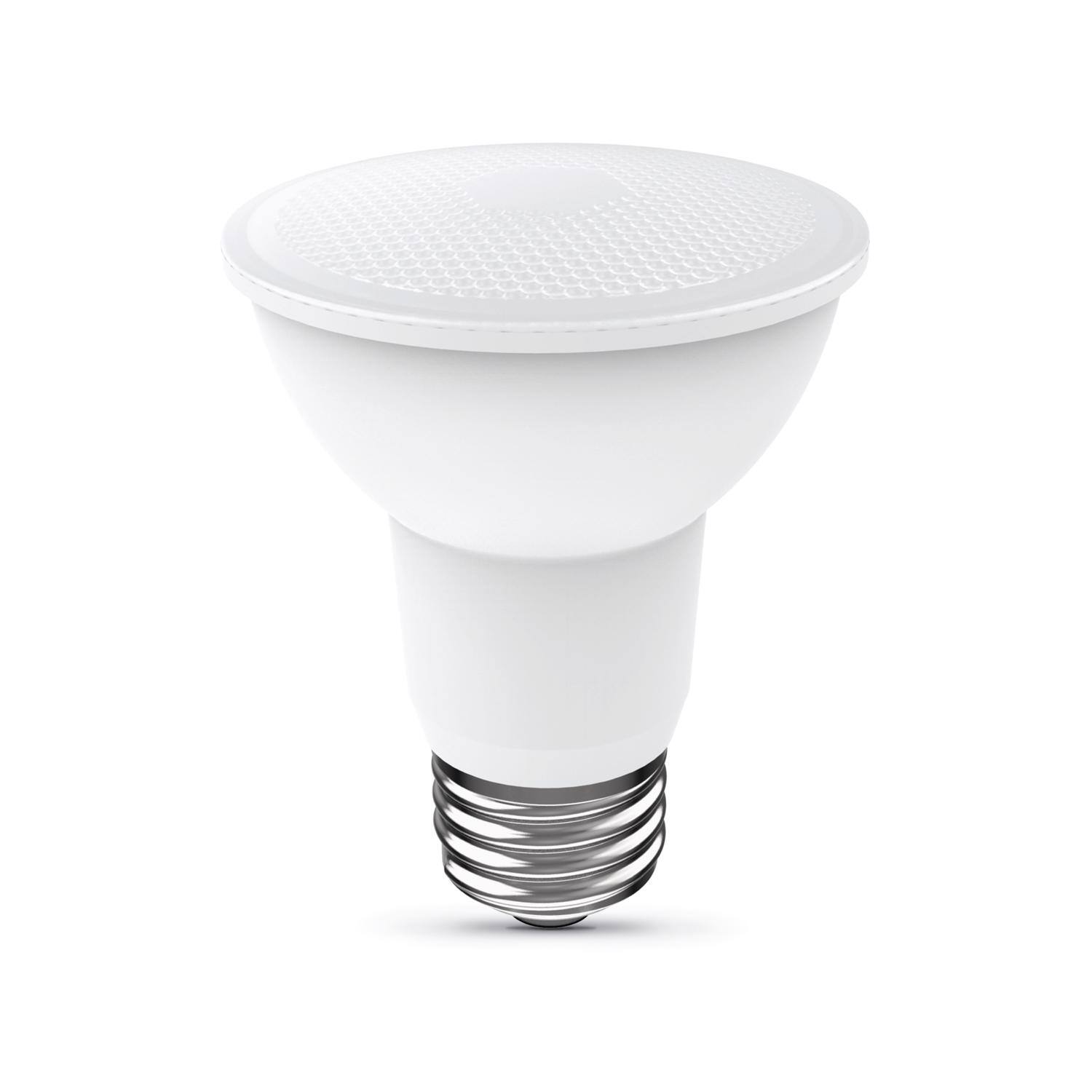 Left. FEIT ELECTRIC - Feit PAR20 E26 (Medium) LED Bulb Daylight 50 Watt Equivalence 3 pk.