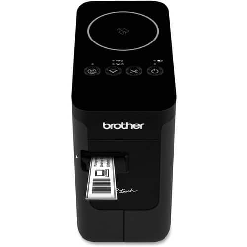 Front. Brother - P-Touch P750W Label Maker - Black.