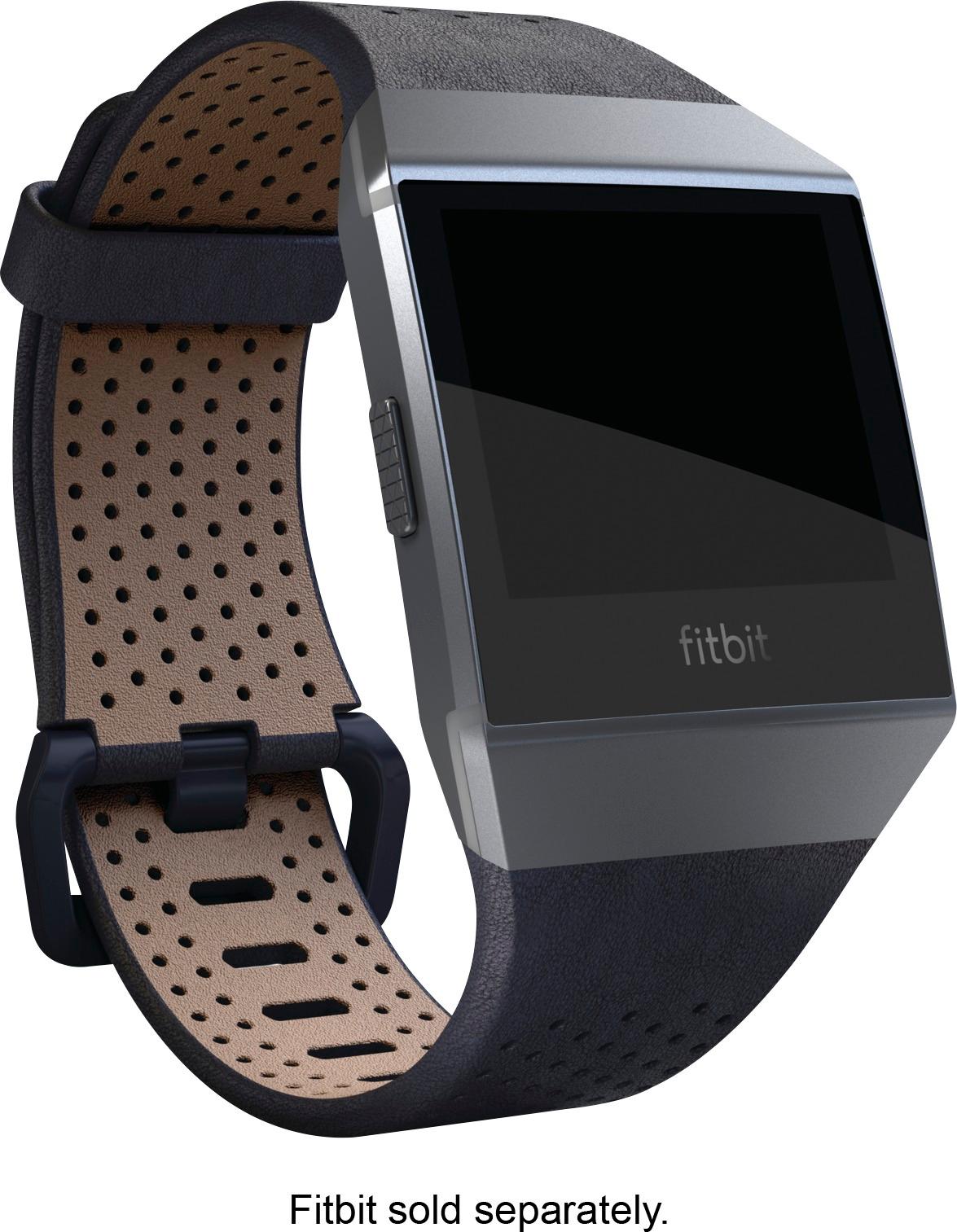 Fitbit Ionic Band Midnight Blue Leather Small AUTHENTIC Brand New BAND ONLY 