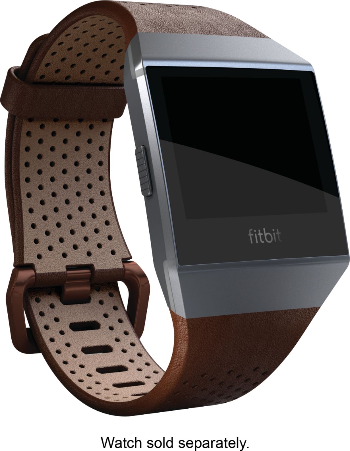 Band Leather Large Watch Strap for Fitbit Ionic - Cognac