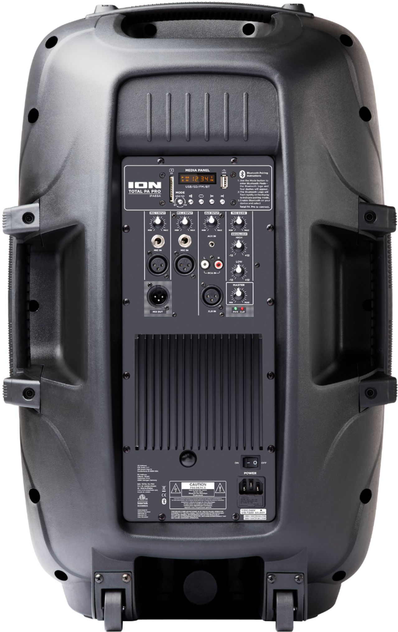 Best Buy Ion Audio Pa Pro 15 400w 2 Way Pa Speaker Black Total Pa Pro