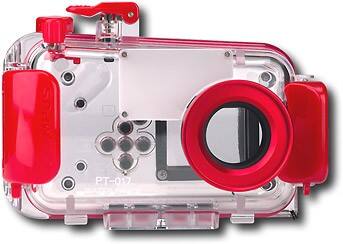 Front Standard. Olympus - Waterproof Case - Clear/Red.