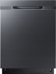 Front. Samsung - Samsung-StormWash 24" Top Control Fingerprint Resistant Built-In Dishwasher-Black Stainless Steel - Black Stainless Steel.