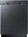 Front Zoom. Samsung - Samsung-StormWash 24" Top Control Fingerprint Resistant Built-In Dishwasher-Black Stainless Steel - Black stainless steel.