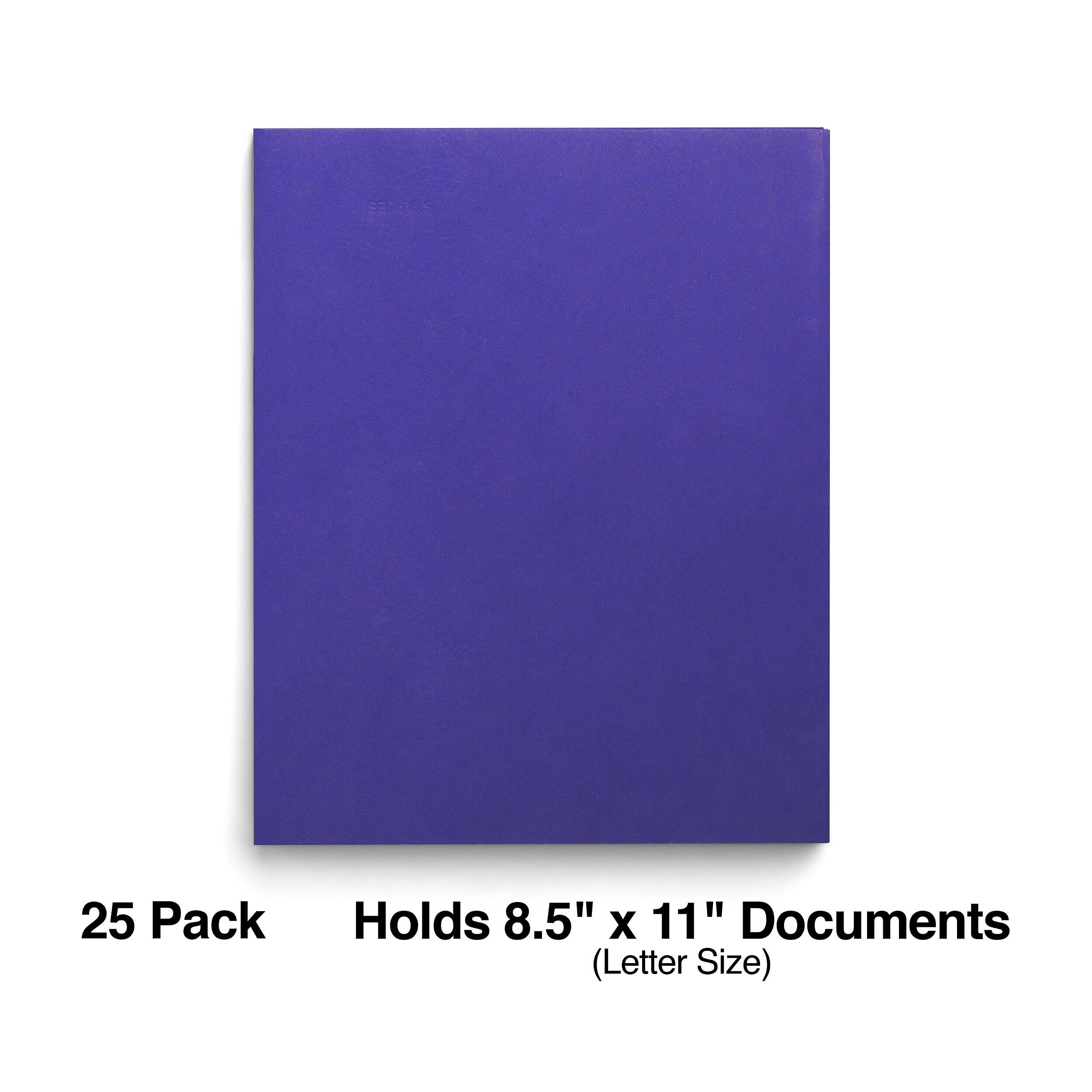 25 Pack  
Holds 8.5" x 11" Documents (Letter Size)