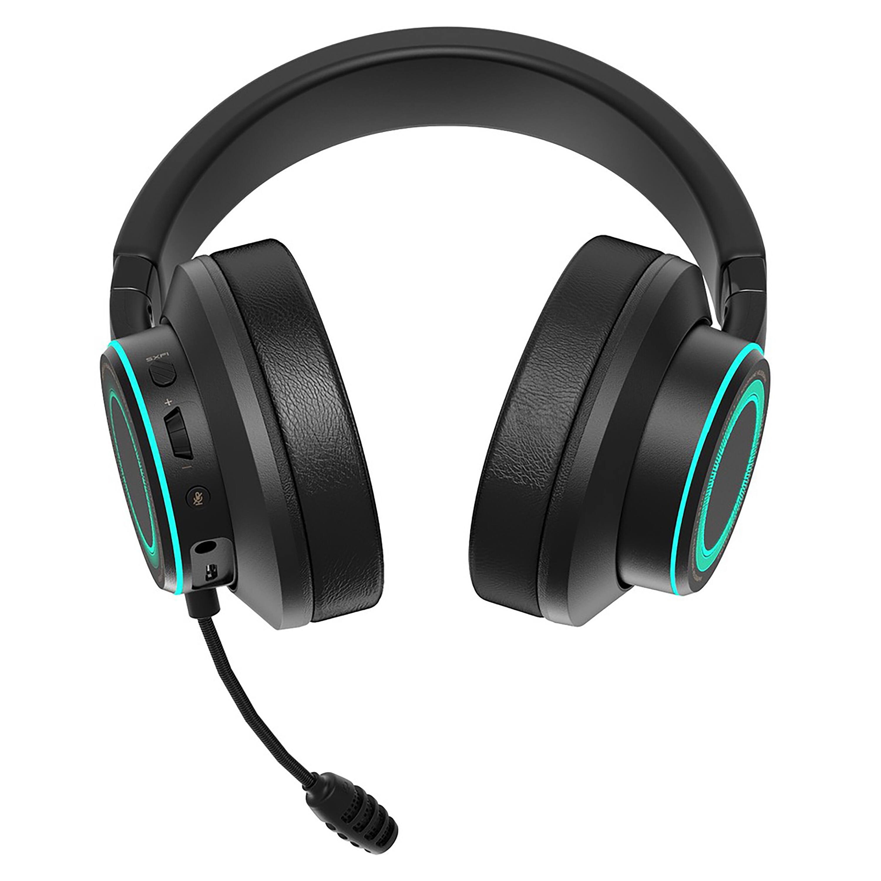 Front. Creative - Wired Over-the-head Gaming Headset - Black.