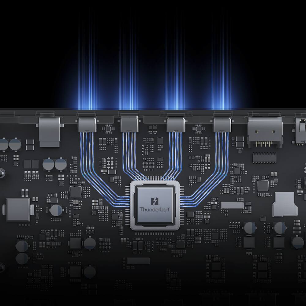 Alt View 1. iVANKY - FusionDock Max 2 Thunderbolt 5 Docking Station 23-in-1 Triple 6K Display  For MacBook with Thunderbolt 5 Cable.