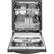 Alt View 12. LG - 24" Top Control Smart Wi-Fi Enabled Dishwasher with QuadWash and Steel Tub with Light - Matte Black Stainless Steel.