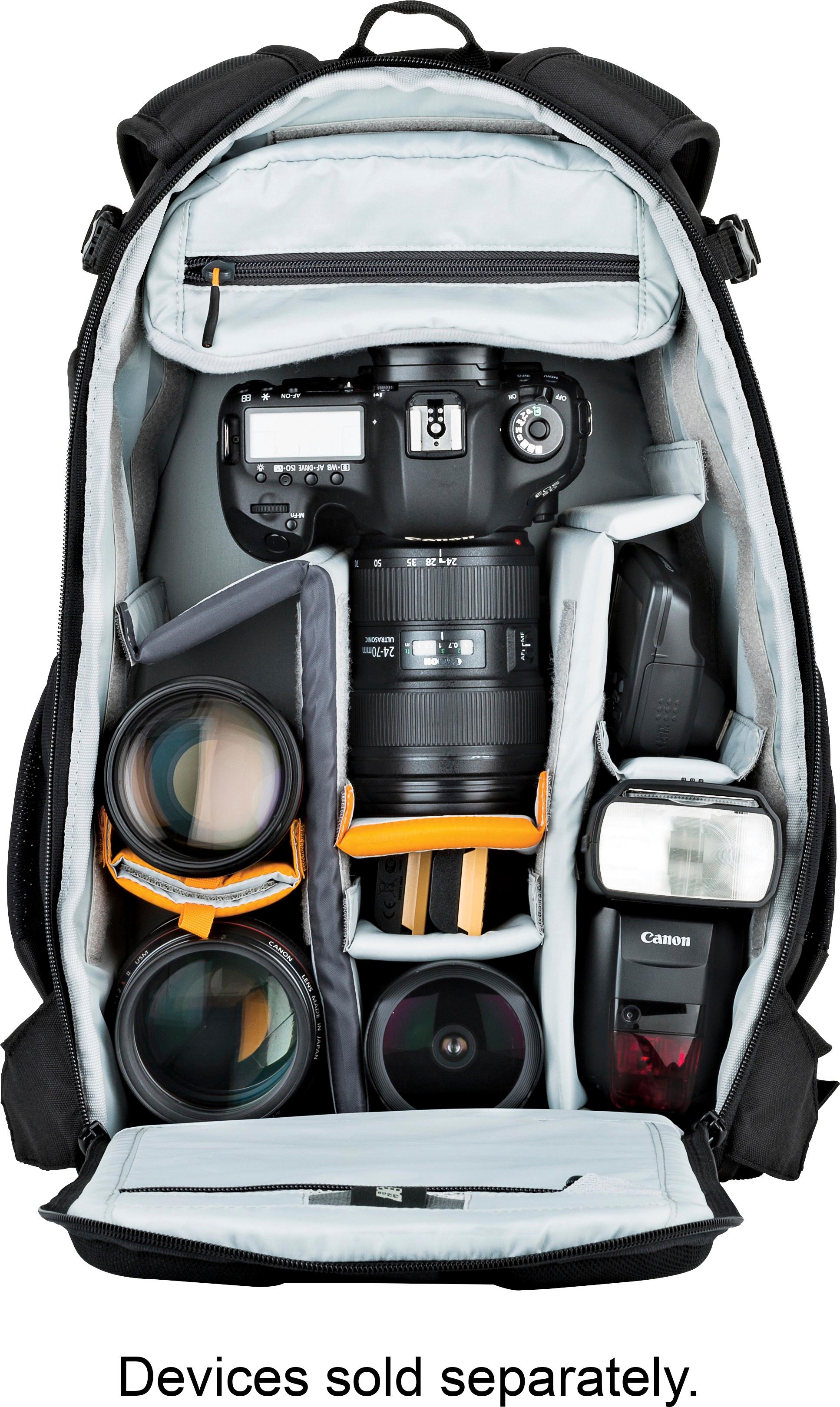 Left View: Lowepro - Flipside 300 AW II Camera Backpack - Black
