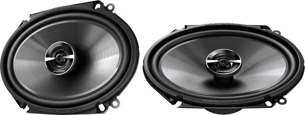 Alt View 12. Pioneer - 6" x 8" 2-way Coaxial Speakers (Pair) - Black.