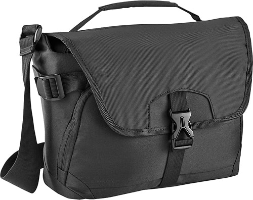 Angle. Dynex™ - Medium DSLR Camera Gadget Bag - Black.