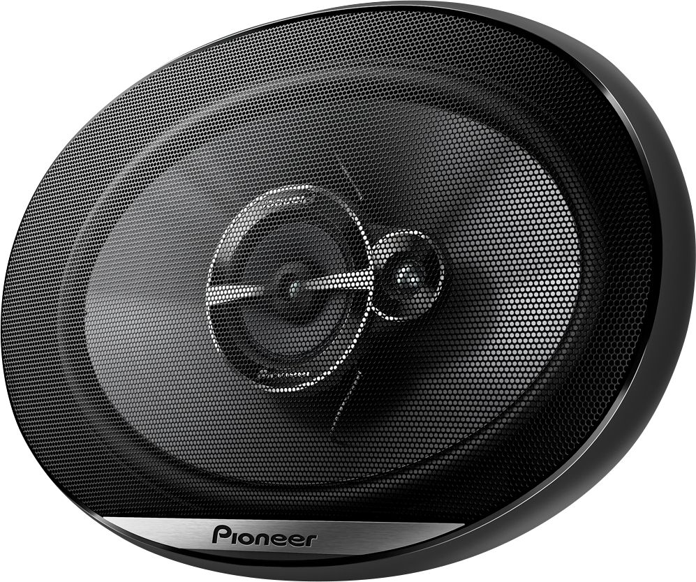 Angle View: Pioneer - 6" x 9" - 3-way, 400 W Max Power,  IMPP cone,  11mm Tweeter and 2" Midrange  - Coaxial Speakers (pair) - Black