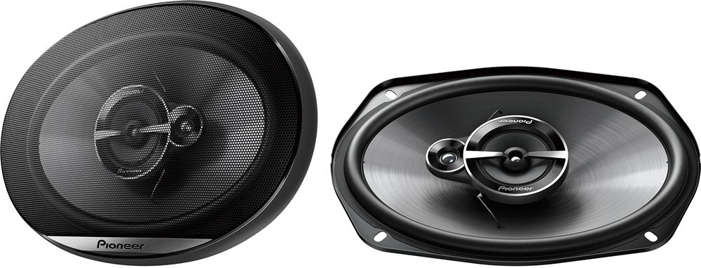 Pioneer - 6" x 9" - 3-way, 400 W Max Power,  IMPP™ cone,  11mm Tweeter and 2" Midrange  - Coaxial Speakers (pair) - Black